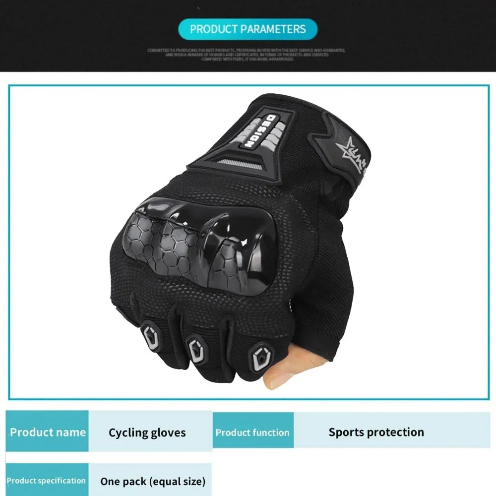 Fingerless Motorcycle Biker Gloves - MadV Designs