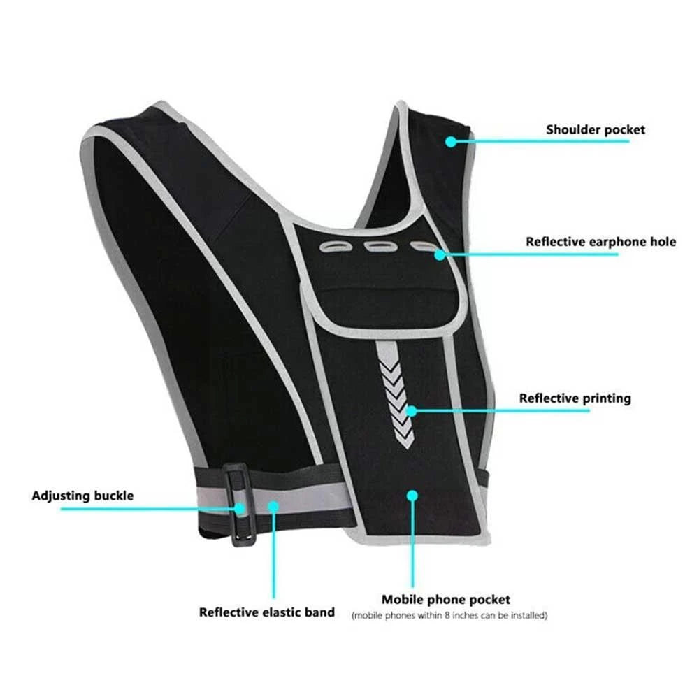Lightweight Reflective Running Vest - MadV Designs