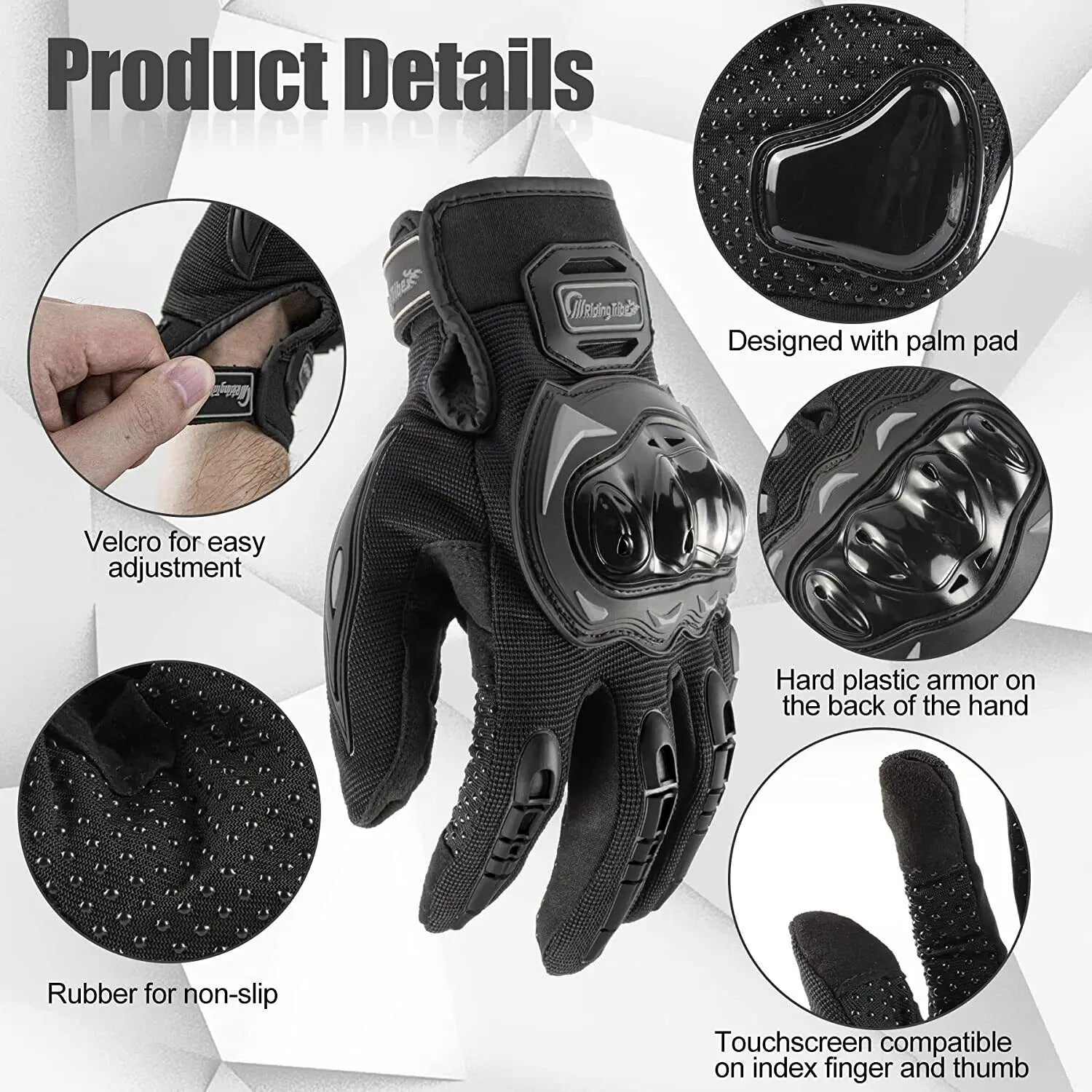 Motorcycle Gloves Full Finger Touchscreen - MadV Designs
