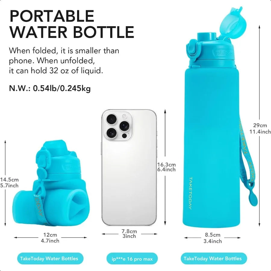 Collapsible Water Bottles 32oz - MadV Designs