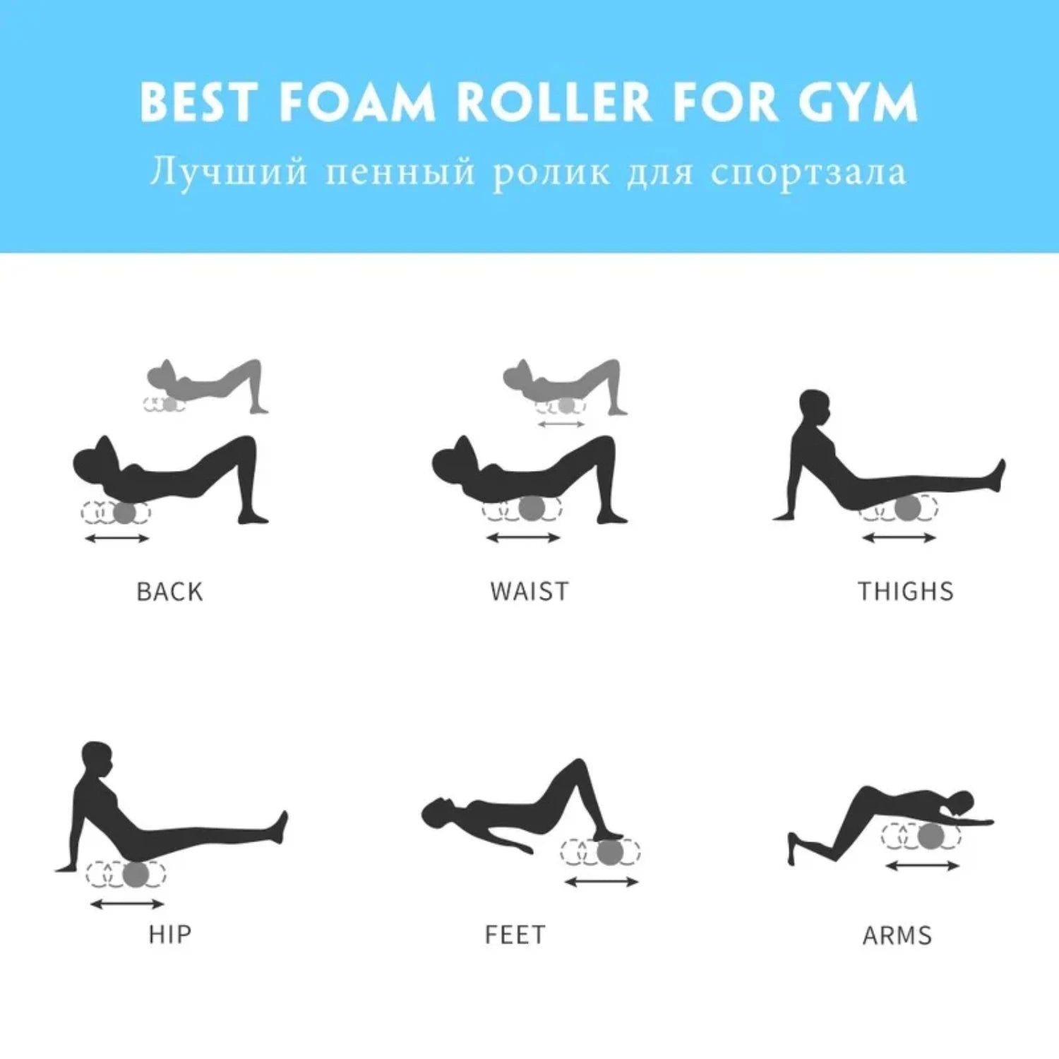 Fitness Foam Roller Pilates - MadV Designs