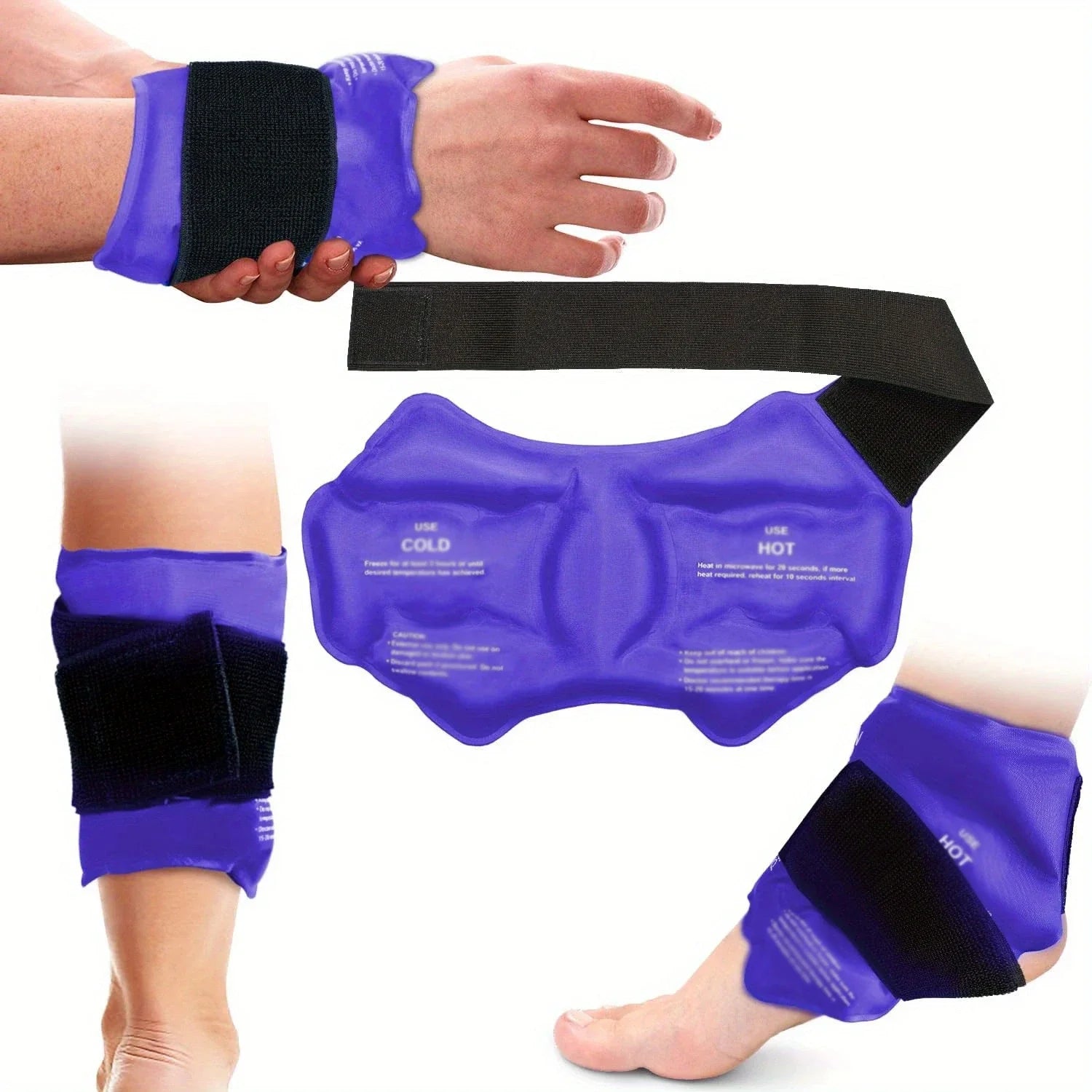 Ankle Brace Ice Pack Wrap For Injuries - MadV Designs