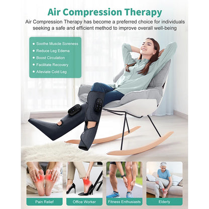 Foot Air Pressure Leg Massager with Heat - MadV Designs