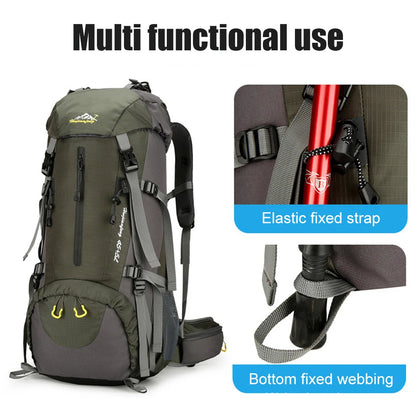 50L Lightweight Water-Resistant Hiking Backpack - MadV Designs