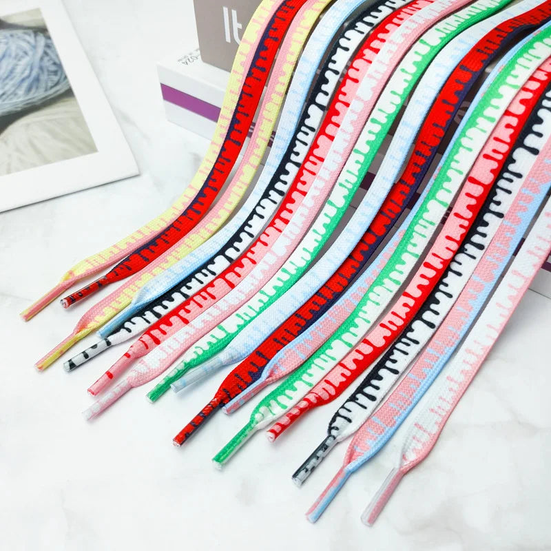 Rainbow ice Cream Flat Shoelace Elastic - MadV Designs