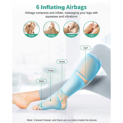 Foot Air Pressure Leg Massager with Heat - MadV Designs