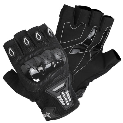 Fingerless Motorcycle Biker Gloves - MadV Designs