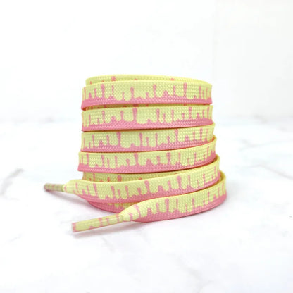 Rainbow ice Cream Flat Shoelace Elastic - MadV Designs