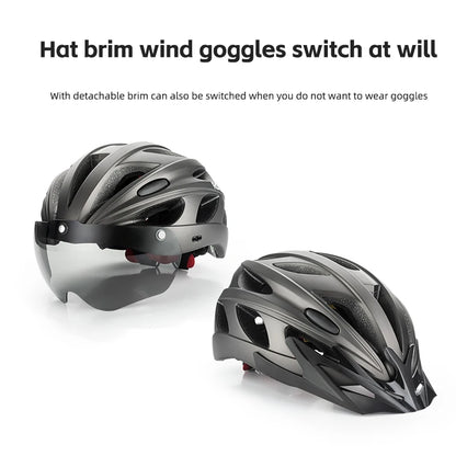ROCKBROS Cycling Helmet Lightweight Integrated Helmet Head Protection Safety Helmet With Goggles Men Women MTB Road Bike Helmet - MadV Designs