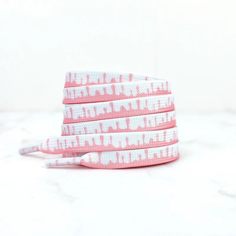 Rainbow ice Cream Flat Shoelace Elastic - MadV Designs