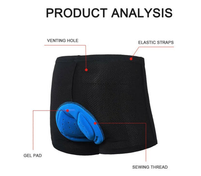 3D GEL Padded Cycling Underwear Shorts - MadV Designs