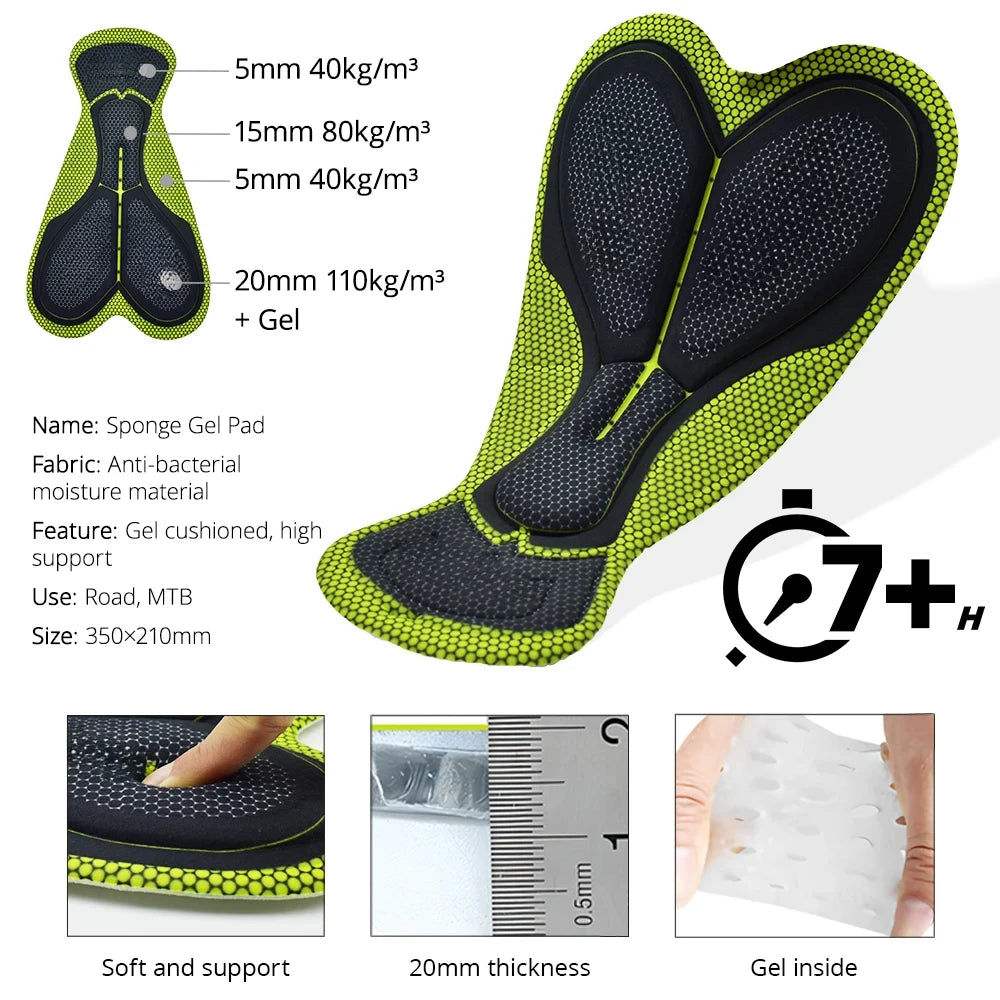 Men's Cycling Bib Shorts - MadV Designs