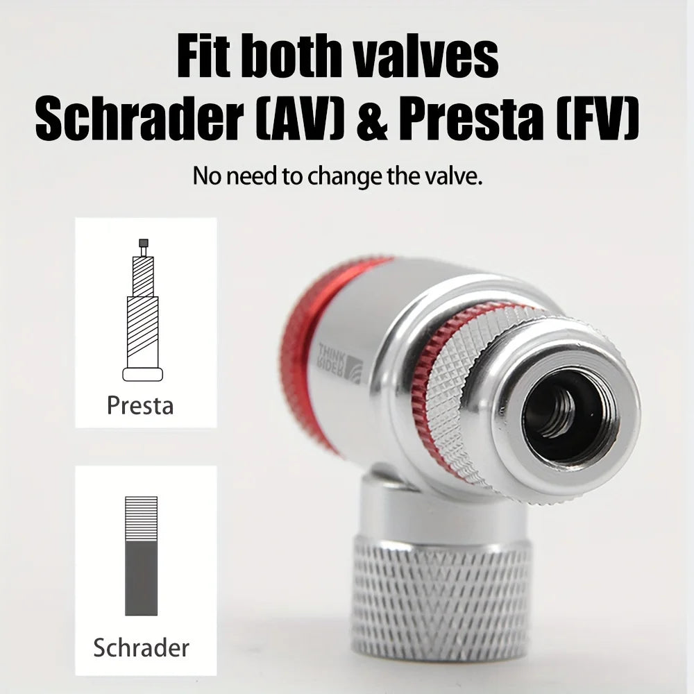 CO2 Pump For Bicycle Schrader - MadV Designs