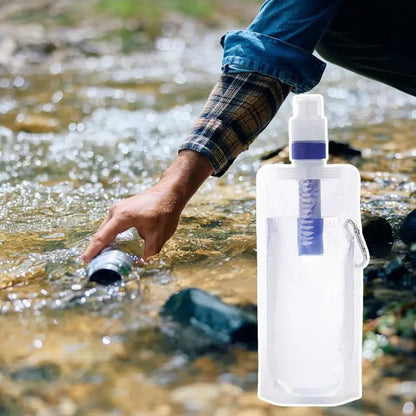 Foldable Water Bottle With Filter Purifier - MadV Designs
